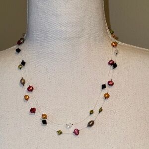 Minimalist Crystal Beaded Necklace